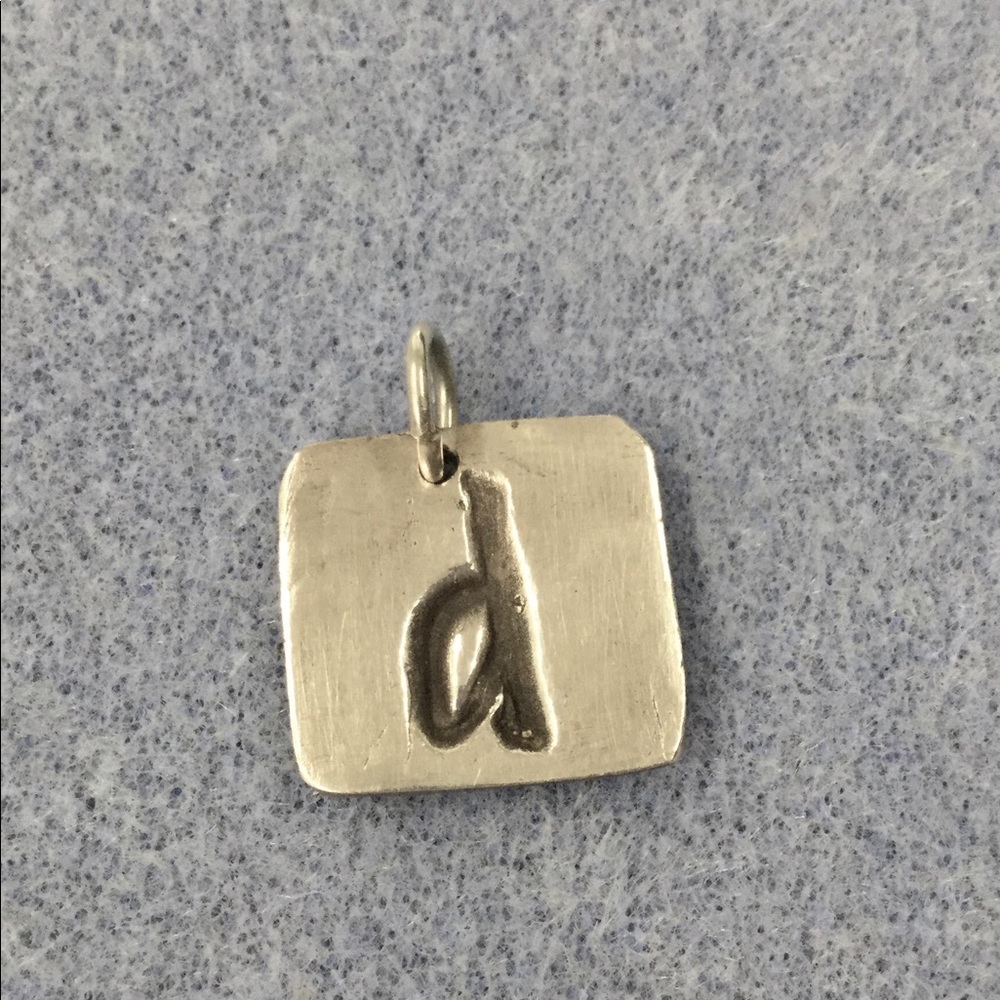 Silver Initial Charm